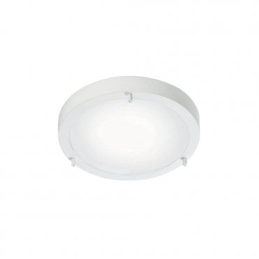 ANCONA MAXI - Flush Bathroom Ceiling Light White