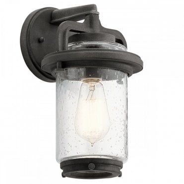 weathered zinc outdoor wall lantern light