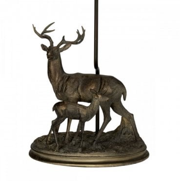 ANGUS Table Lamp in Bronze - Base Only - Stag Design