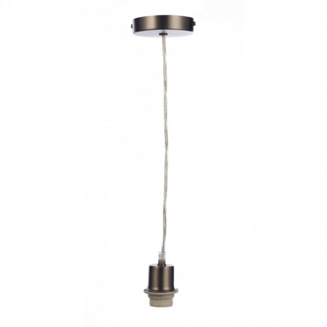 ANTIQUE - Chrome Pendant Suspension With Clear Flex