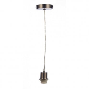 ANTIQUE - Chrome Pendant Suspension With Clear Flex