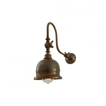 APIA - Swivel Poster Light Wall Light In Antique Brass