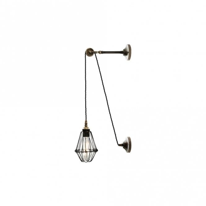 APOCH - Pulley Cage Wall Light In Antique Silver