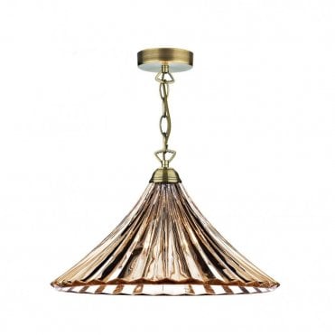 ARDECHE - Amber Glass Ceiling Pendant Light
