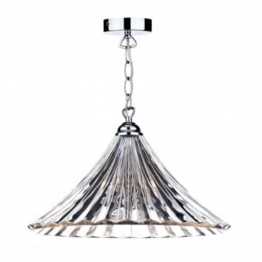ARDECHE - Fluted Glass Ceiling Pendant Light