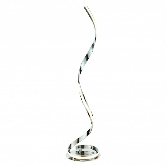 ARIA Floor Lamp Chrome Curves Contemporary LED