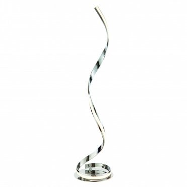ARIA Floor Lamp Chrome Curves Contemporary LED