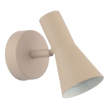 taupe single spotlight wall lgith