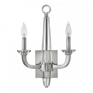 2 light wall light in nickel