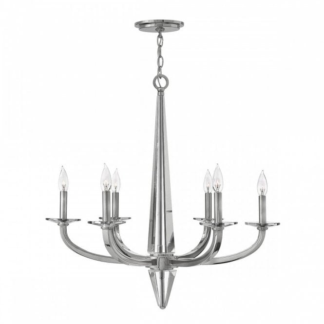 ASCHER 6 Light Ceiling Chandelier Aluminium
