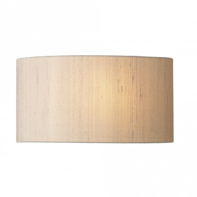 ASCOTT - Curved Wall Washer Light With Taupe Silk Shade