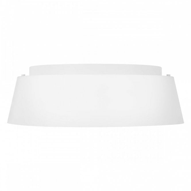 ASHER 3 Light Flush Light Matte White Low profile with Large Silhouette