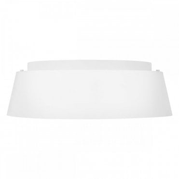 ASHER 3 Light Flush Light Matte White Low profile with Large Silhouette