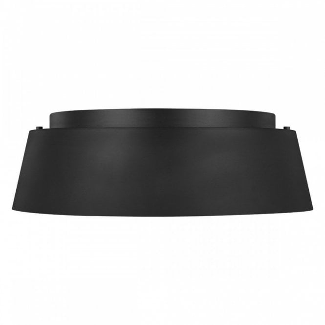 ASHER 3 Light Flush Light Midnight Black Low profile with Large Silhouette