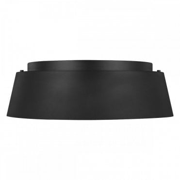 ASHER 3 Light Flush Light Midnight Black Low profile with Large Silhouette