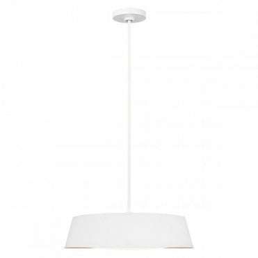 ASHER 5 Light Ceiling Pendant Matte White Low profile with Large Silhouette