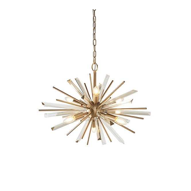 ASPIRE Antique Brass Plated Pendant With Glass Shards
