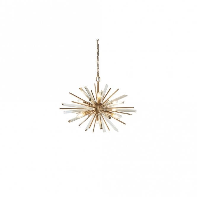 ASPIRE Antique Brass Plated Pendant With Glass Shards