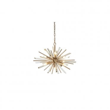 ASPIRE Antique Brass Plated Pendant With Glass Shards
