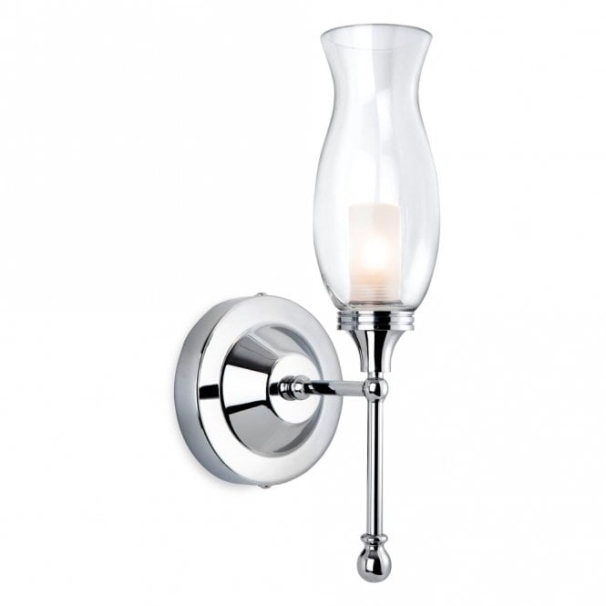 ASTON - Bathroom Wall Light Chrome With Clear Glass