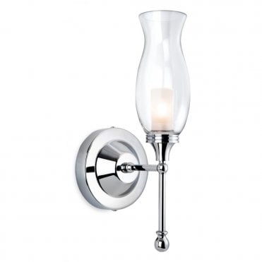 ASTON - Bathroom Wall Light Chrome With Clear Glass