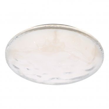 Flush white acrylic LED ceiling light 