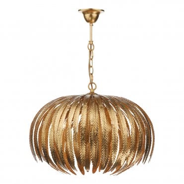 Gold Ceiling Light Leaf Design Ceiling Pendant