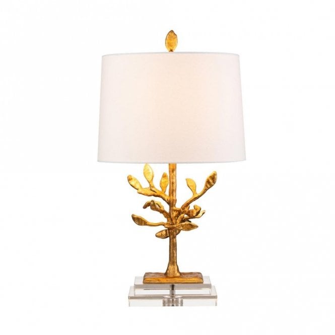 AUDUBON Park Sculptural Table Lamp Distressed Gold