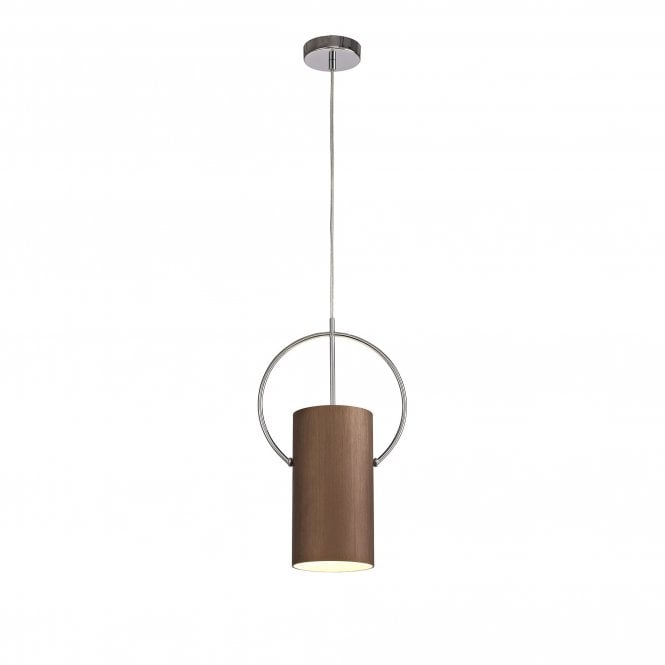 AURA Ceiling Pendant Light Coffee/Polished Chrome