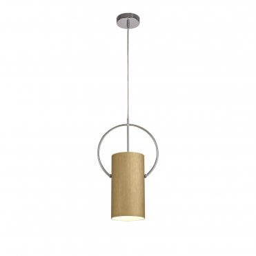 AURA Ceiling Pendant Light Gold/Polished Chrome