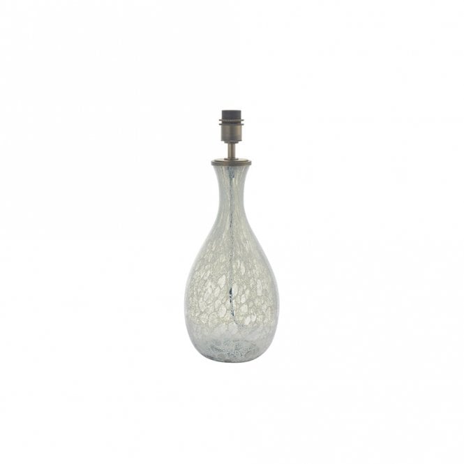 AURA Large White And Grey Glass Base