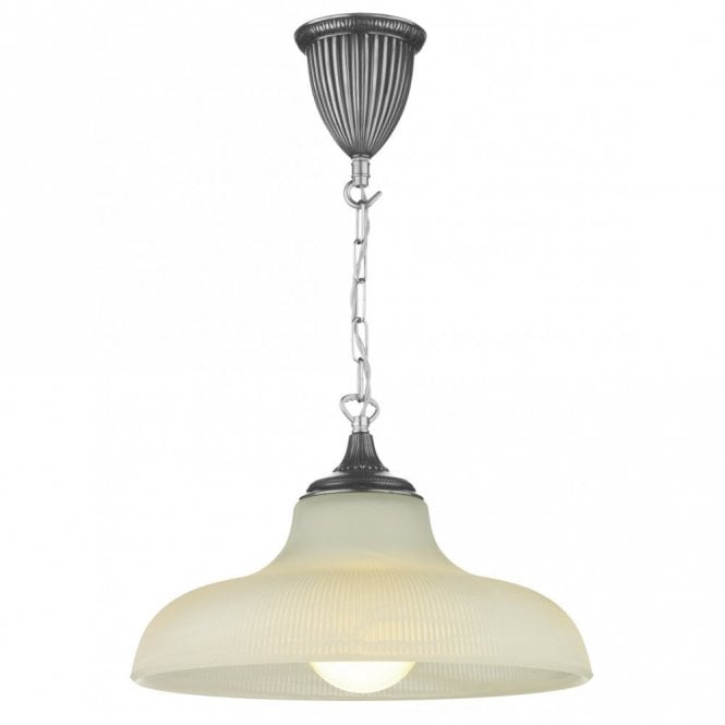 BADGER - Pewter Ceiling Pendant Light Double Insulated