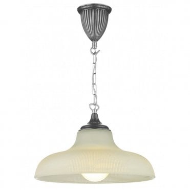 BADGER - Pewter Ceiling Pendant Light Double Insulated