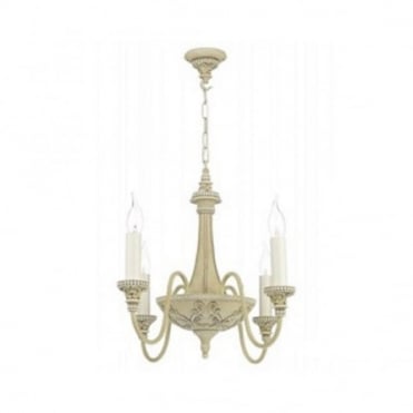 BAILEY - Traditional Cream Chandelier 4 Lights