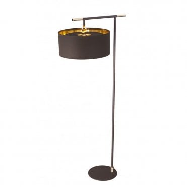BALANCE - Brown/Polished Brass Floor Lamp