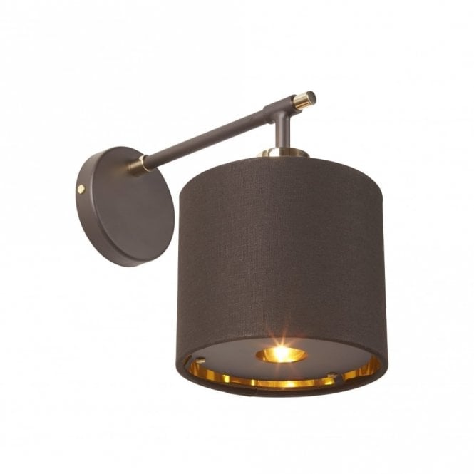 BALANCE - Brown/Polished Brass Wall Light