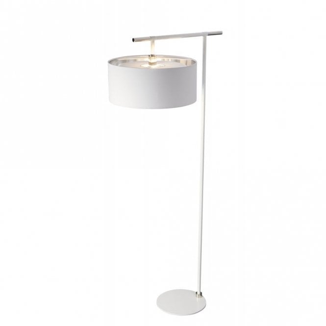 BALANCE - White/Polished Nickel Floor Lamp