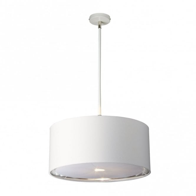 BALANCE - White/Polished Nickel Pendant