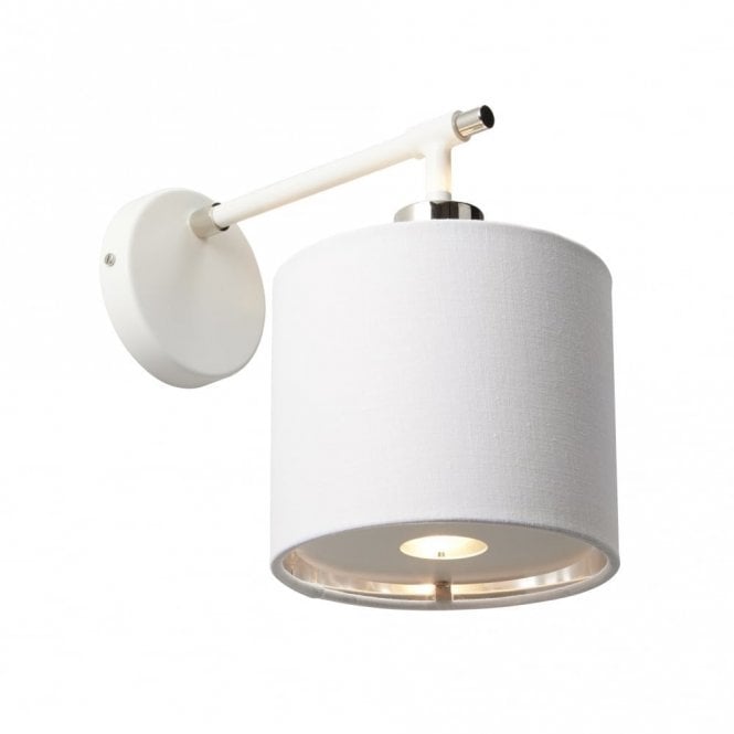 BALANCE - White/Polished Nickel Wall Light