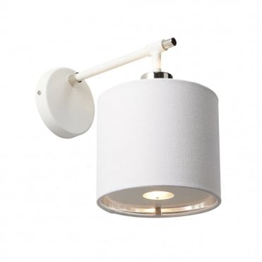 BALANCE - White/Polished Nickel Wall Light