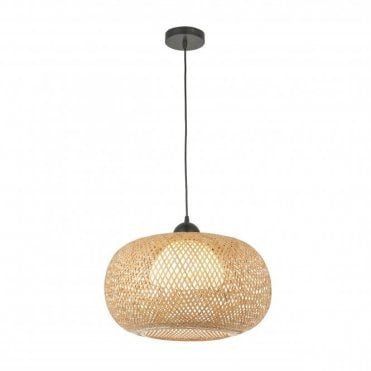 natural raffia twine ceiling pendant