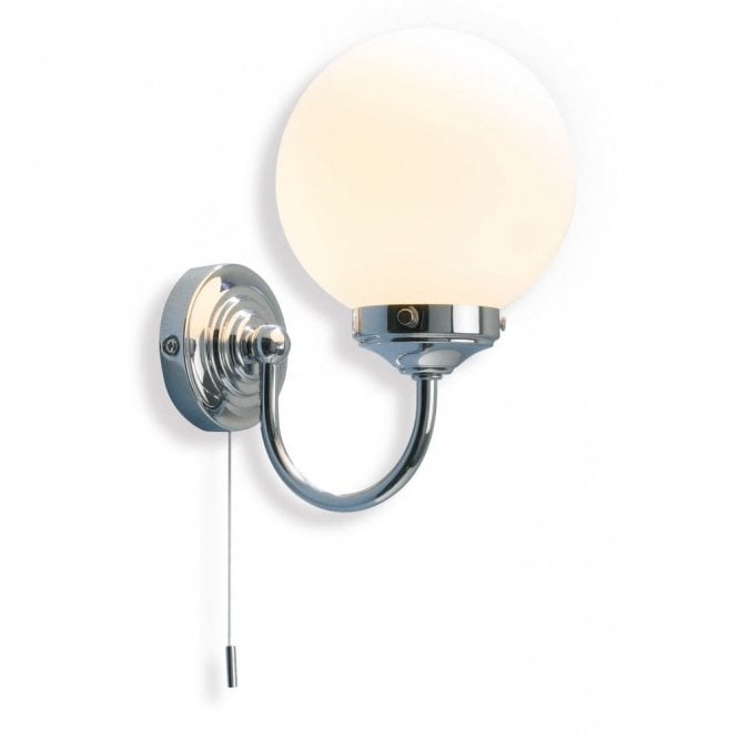BARCLAY - Traditional Chrome Bathroom Wall Light