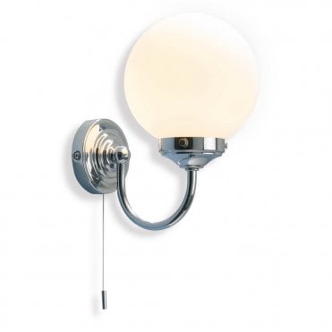 BARCLAY - Traditional Chrome Bathroom Wall Light