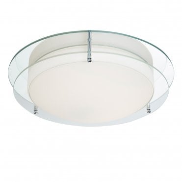 lush Chrome Fitting Mirror Backplate Opal Glass