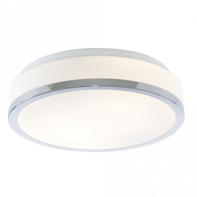 BATHROOM - IP44 2 LIGHT FLUSH OPAL FITTING