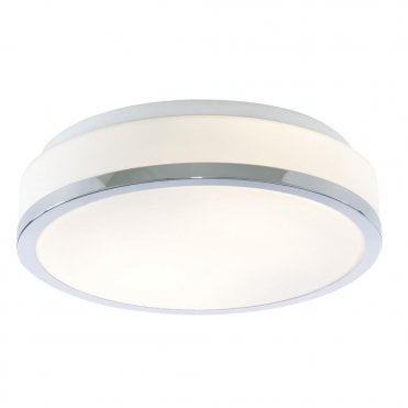 BATHROOM - IP44 2 LIGHT FLUSH OPAL FITTING