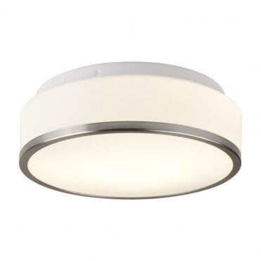 IP44 2 LIGHT FLUSH OPAL FITTING
