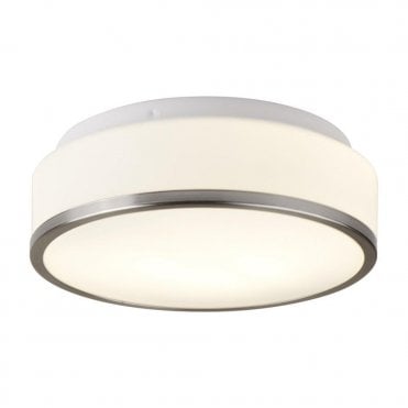 BATHROOM - IP44 2 LIGHT FLUSH OPAL FITTING