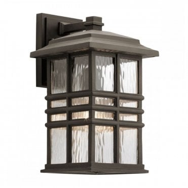 BEACON Large Square Exterior Wall Lantern in Bronze