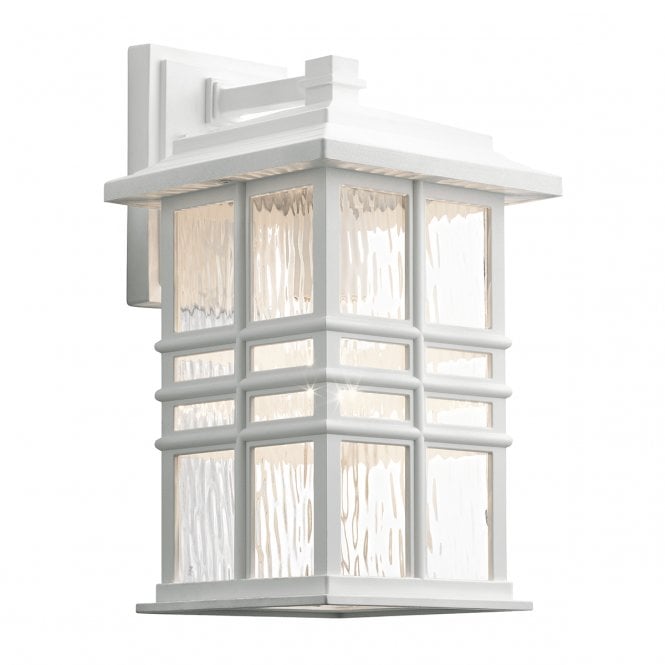BEACON Square Exterior Wall Lantern in White